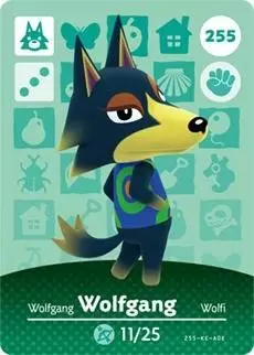 Cartes Animal Crossing : Série 3 - Wolfgang