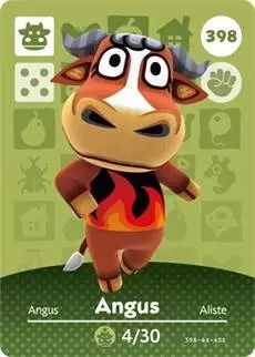 Cartes Animal Crossing : Série 4 - Angus