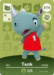 Animal Crossing Cards: Series 4 - Tank