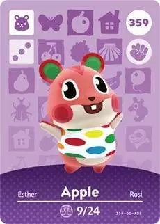 Cartes Animal Crossing : Série 4 - Esther