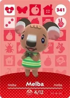 Cartes Animal Crossing : Série 4 - Melba