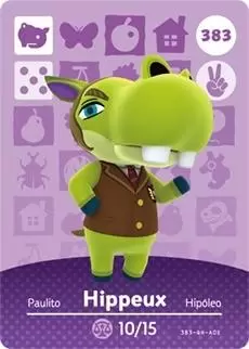 Animal Crossing Cards: Series 4 - Hippeux
