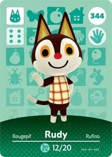 Animal Crossing Cards: Series 4 - Rudy