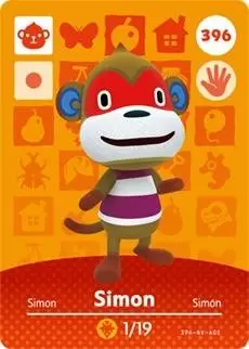 Cartes Animal Crossing : Série 4 - Simon