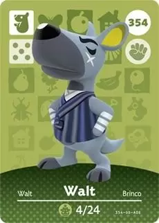Cartes Animal Crossing : Série 4 - Walt