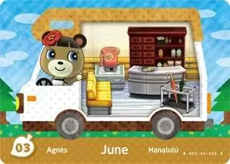 Animal Crossing Cards: New leaf - Welcome Amiibo - June