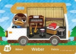 Animal Crossing Cards: New leaf - Welcome Amiibo - Weber