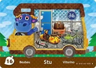 Animal Crossing Cards: New leaf - Welcome Amiibo - Stu