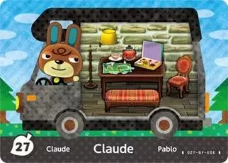Animal Crossing Cards: New leaf - Welcome Amiibo - Claude