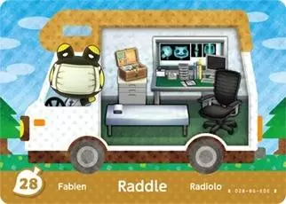 Animal Crossing Cards: New leaf - Welcome Amiibo - Raddle