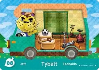 Cartes Animal Crossing : New leaf - Welcome Amiibo - Jeff