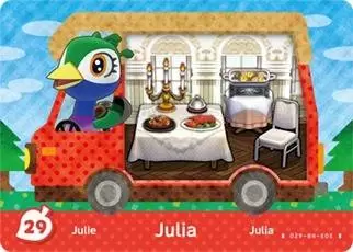Cartes Animal Crossing : New leaf - Welcome Amiibo - Julie