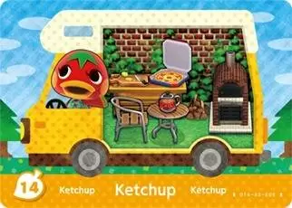 Cartes Animal Crossing : New leaf - Welcome Amiibo - Ketchup