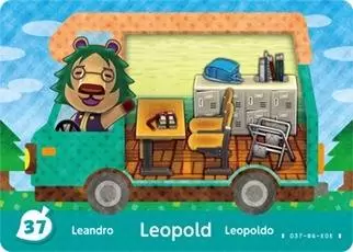 Animal Crossing Cards: New leaf - Welcome Amiibo - Leopold