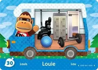 Animal Crossing Cards: New leaf - Welcome Amiibo - Louie