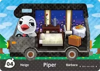 Animal Crossing Cards: New leaf - Welcome Amiibo - Piper