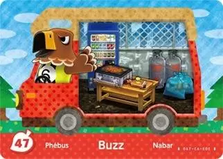Cartes Animal Crossing : New leaf - Welcome Amiibo - Phébus