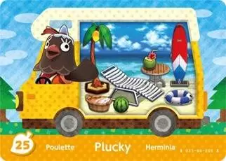 Cartes Animal Crossing : New leaf - Welcome Amiibo - Poulette