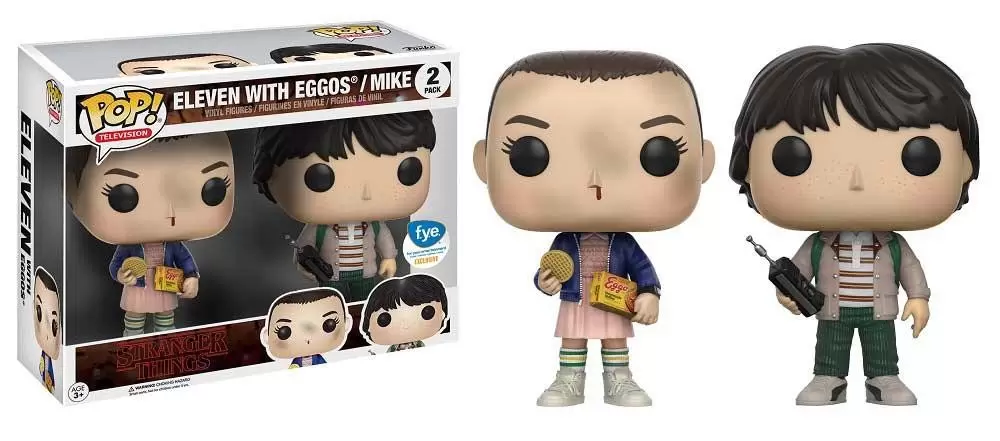  Stranger Things - Eleven with Eggos & Mike Pop 2 Pack