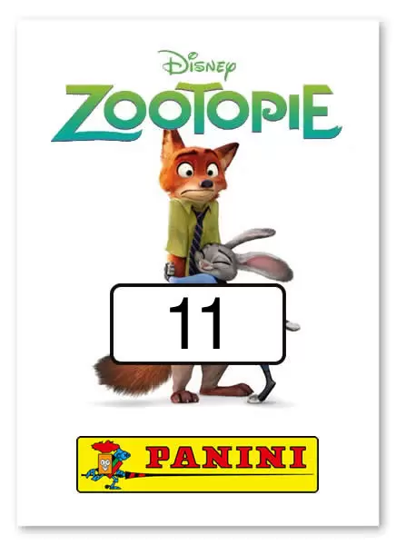 Zootopia - Zootopia Panini sticker n°11