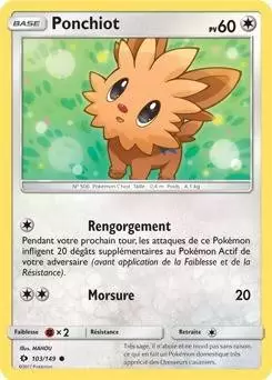 Evoli - carte Pokémon 101/149 Soleil Et lune