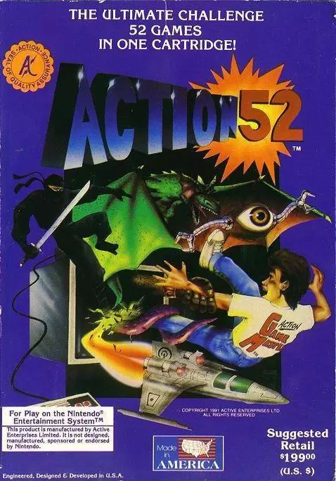 Jeux Nintendo NES - Action 52