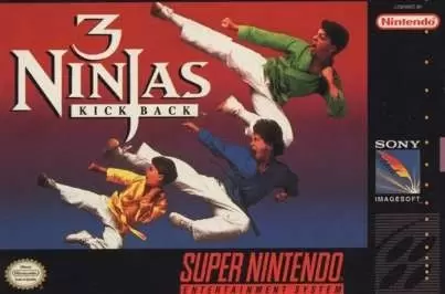 Super Famicom Games - 3 Ninjas Kick Back