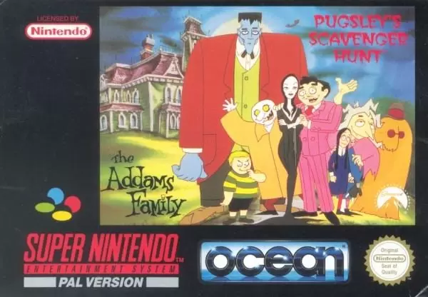 Super Famicom Games - Addams Family, The: Pugsley\'s Scavenger Hunt
