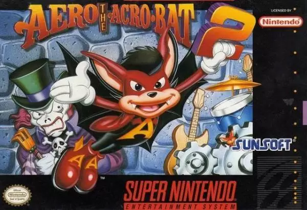 Super Famicom Games - Aero the Acrobat 2