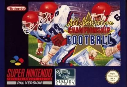Jeux Super Nintendo - All American Championship Football