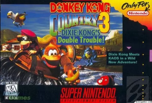 Super Famicom Games - Donkey Kong Country 3: Dixie Kong\'s Double Trouble