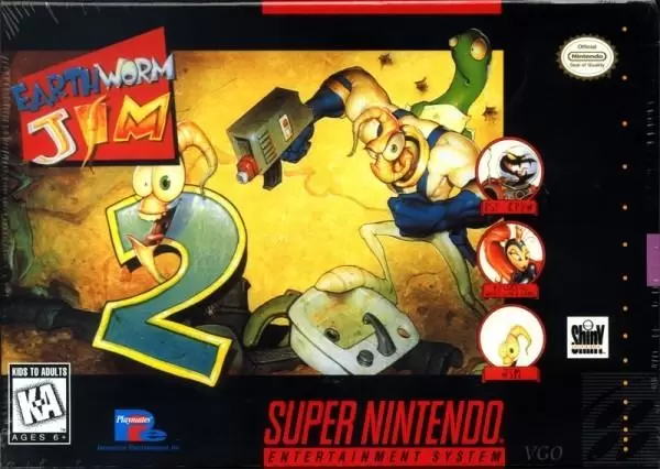 Super Famicom Games - Earthworm Jim 2