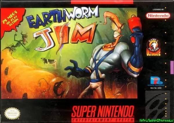 Super Famicom Games - Earthworm Jim