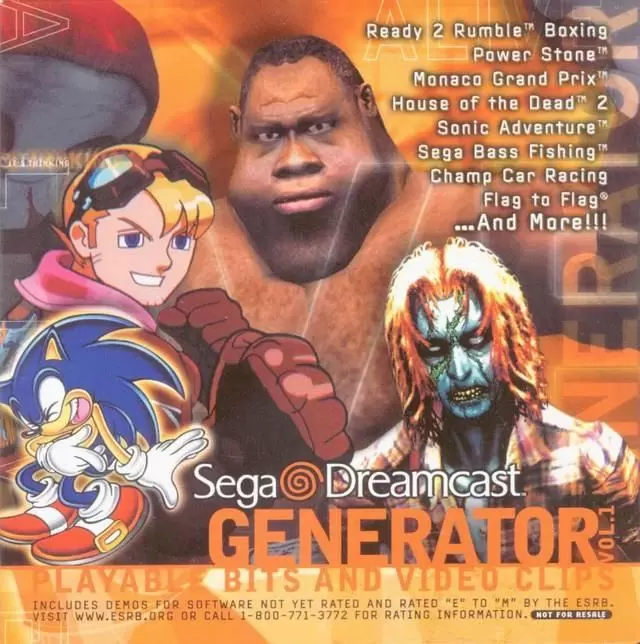 Jeux Dreamcast - Generator Demo Disc Vol. 1
