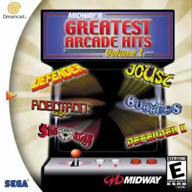 Dreamcast Games - Midway\'s Greatest Arcade Hits Volume 1