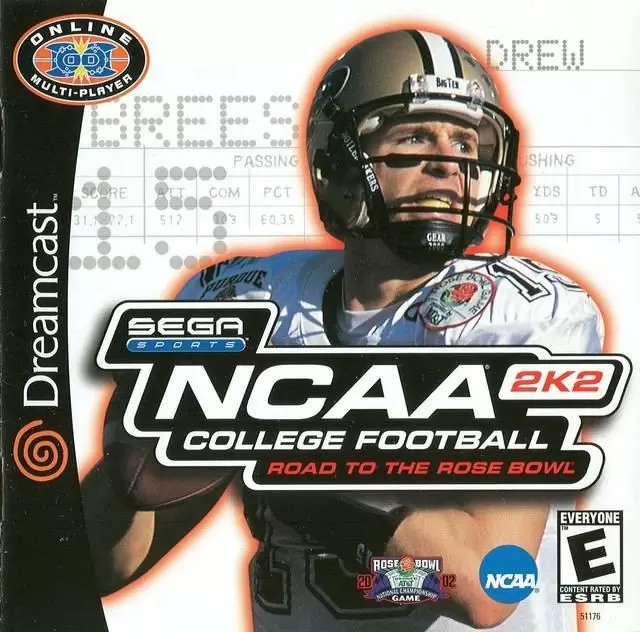 Dreamcast Games - NCAA College Football 2K2
