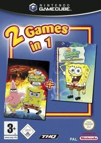 Nintendo Gamecube Games - 2 Games in 1: The SpongeBob SquarePants Movie / Battle for Bikini Bottom
