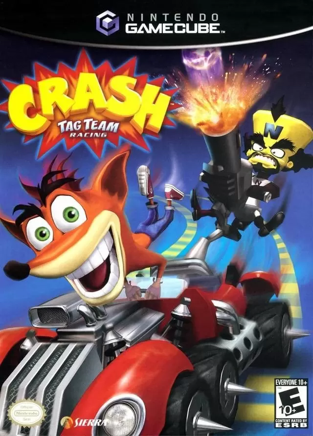 Jeux Gamecube - Crash Tag Team Racing