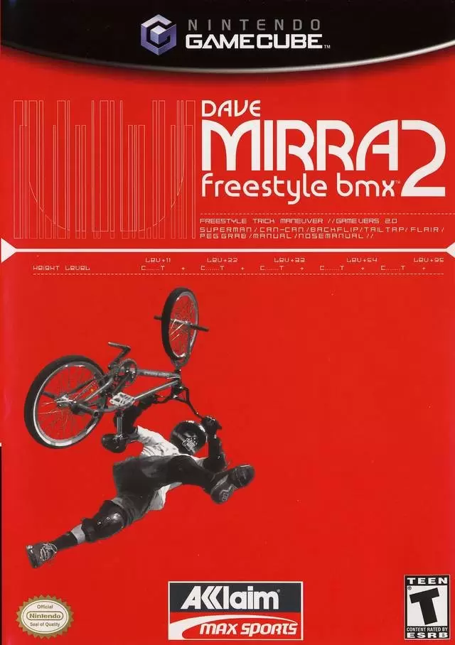 Jeux Gamecube - Dave Mirra Freestyle BMX 2