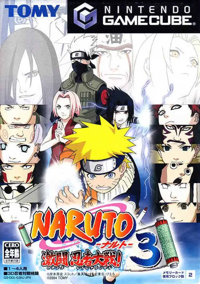 Jeux Gamecube - Naruto: Gekitou Ninja Taisen! 3