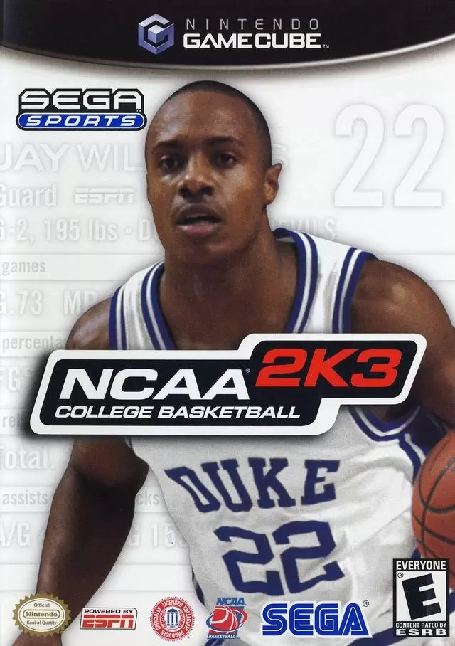 Jeux Gamecube - NCAA College Basketball 2K3
