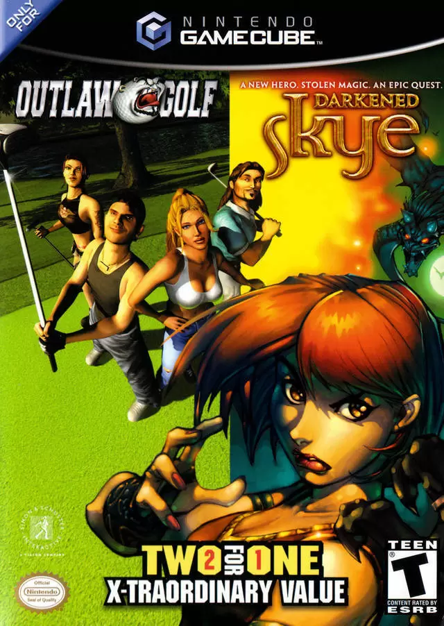 Nintendo Gamecube Games - Outlaw Golf / Darkened Skye