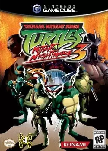 Nintendo Gamecube Games - Teenage Mutant Ninja Turtles 3: Mutant Nightmare