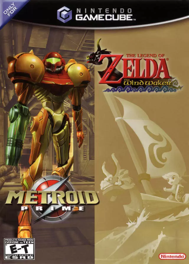 Jeux Gamecube - The Legend of Zelda: The Wind Waker / Metroid Prime