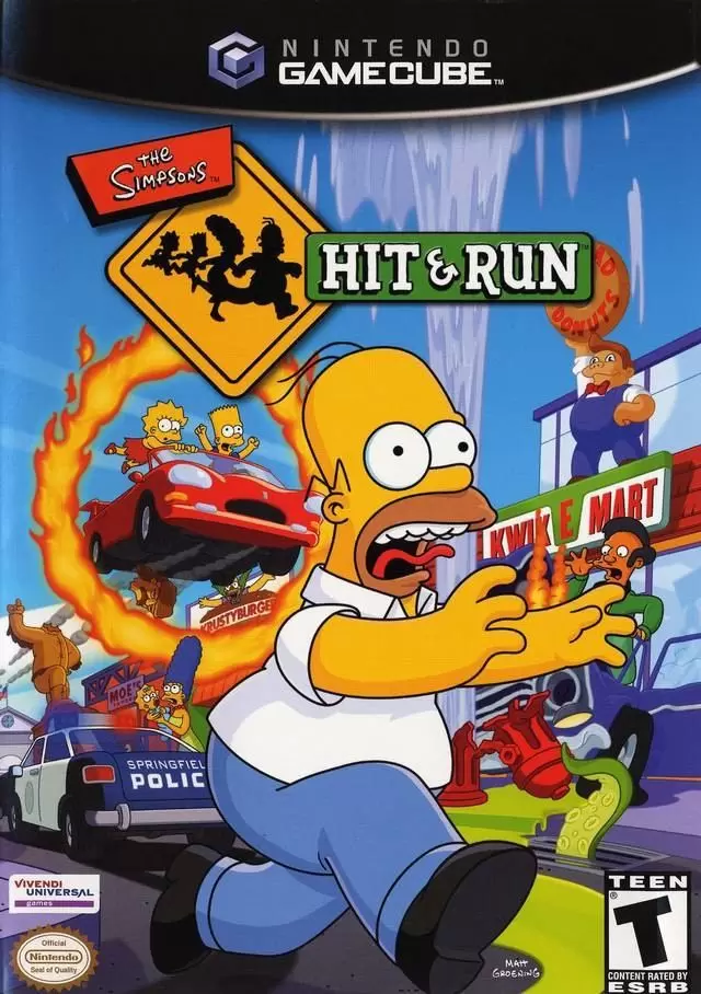 Jeux Gamecube - The Simpsons: Hit & Run