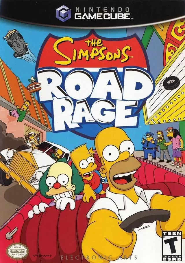 Nintendo Gamecube Games - The Simpsons: Road Rage