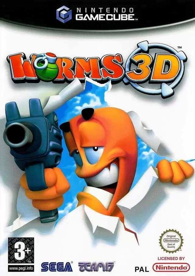 Jeux Gamecube - Worms 3D