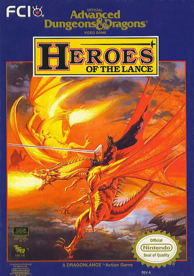 Jeux Nintendo NES - Advanced Dungeons & Dragons - Heroes of the Lance