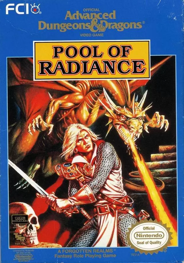 Jeux Nintendo NES - Advanced Dungeons & Dragons - Pool of Radiance