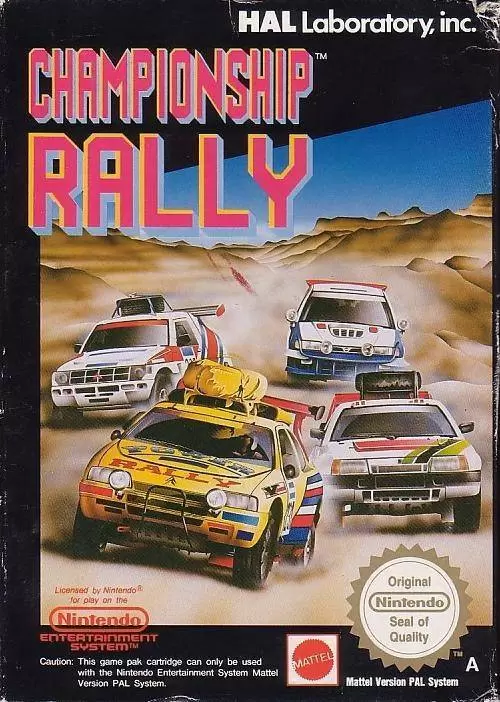 Jeux Nintendo NES - Championship Rally